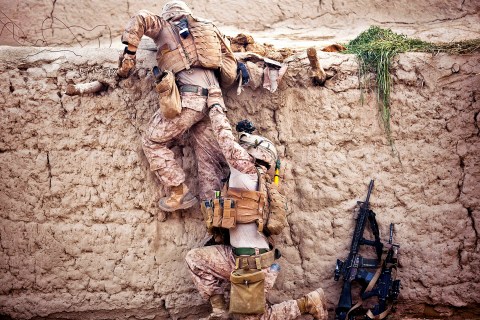 Cleaning House: Afghan police, Marines search for insurgent materiel in Garmsir