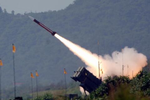 A US-made Patriot missile is fired from