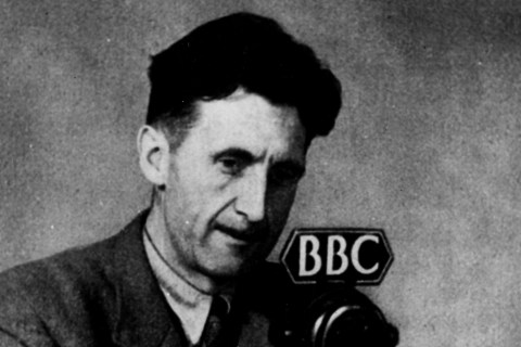 George Orwell At A Bbc Microphone