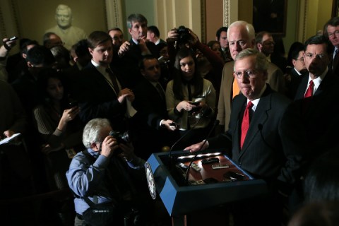 Senate GOP, Democrats Hold Party Meetings As Sequester Draws Near