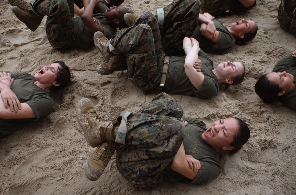 Female Marines Train For Combat 