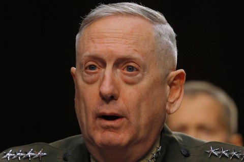 U.S. Marine Corps General Mattis testifies before the Senate Armed Services Committee in Washington