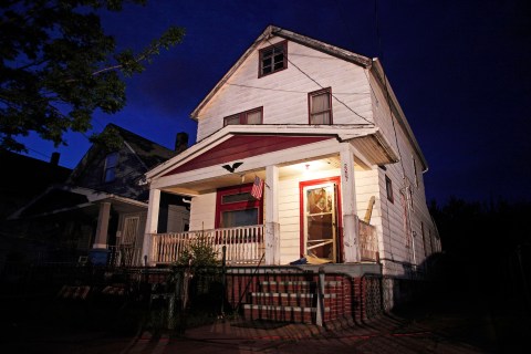 The house where three women who had disappeared as teenagers approximately ten years ago were found alive in Cleveland, on May 7, 2013.