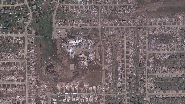 Plaza Towers Elementary, seen after an EF-5 tornado devastated Moore, Okla.
