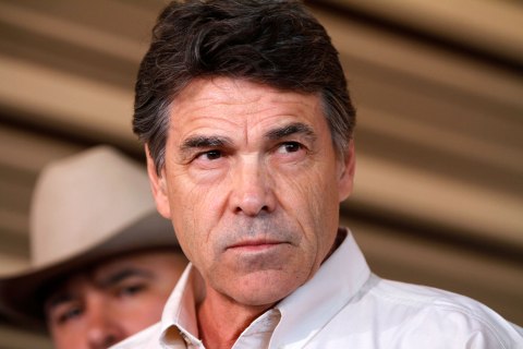 Rick Perry in West, Texas, on April 19, 2013.