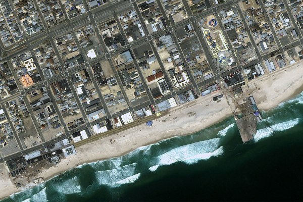 Satellite Image of Seaside Heights, New Jersey, United States