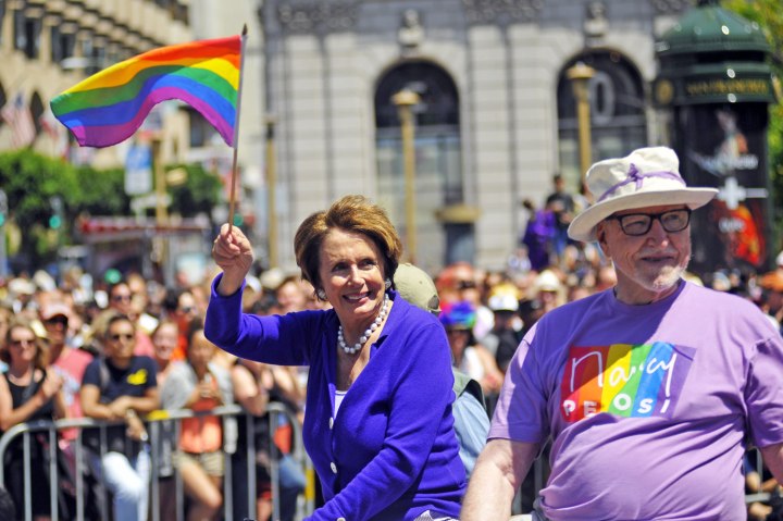 House Minority Leader Nancy Pelosi attends San Francisco's Gay Pride festival in San Francisco, on  June, 30, 2013.