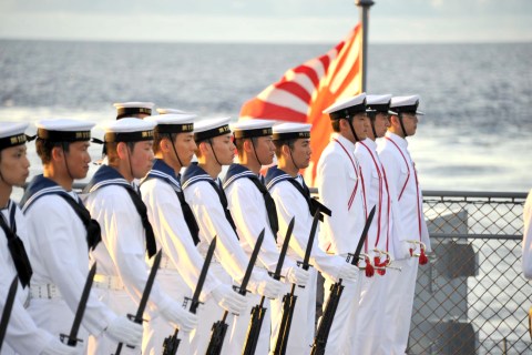 Sailors in formation