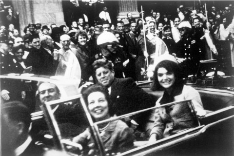 John F. Kennedy motorcade, Dallas, Nov. 22, 1963.