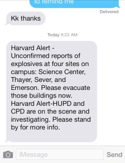 Harvard Alert
