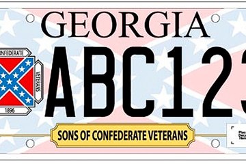 Confederate Flag License Plate Georgia